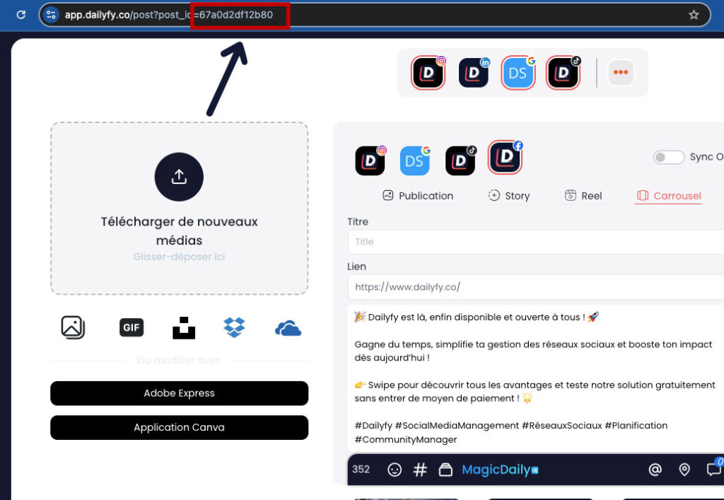 localiser id post Dailyfy